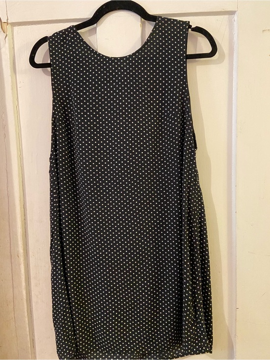 Reformation Dresses & Skirts - Reformation Black Mini Dress with White Polka Dots